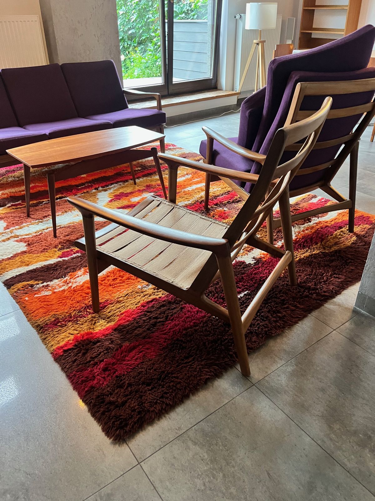 Mid Century Modern “New Yorker” Set By Guy Rogers For Toothill (1964) – Restored Sofa & Two High Back Armchairs photo vintage