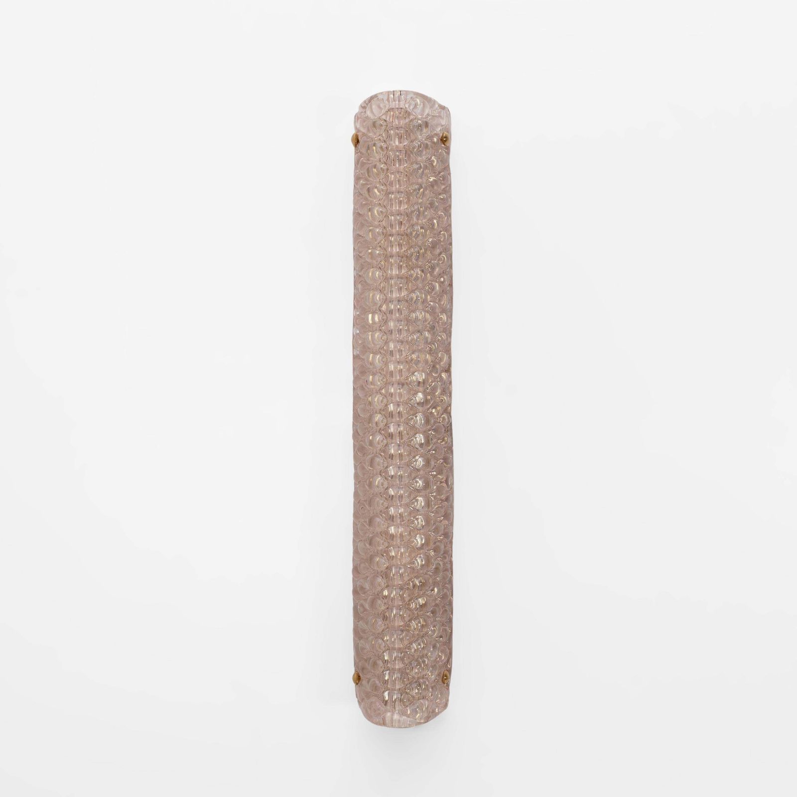 Pair Of Modern Italian Brass And Murano Glass Textured Light Pink Wall Sconces photo furniture