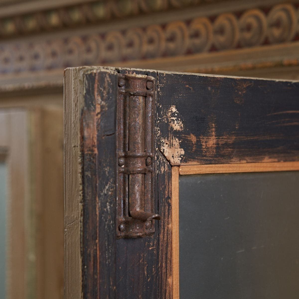 Hand Painted Antique Showcase Bookcase photo vinterior