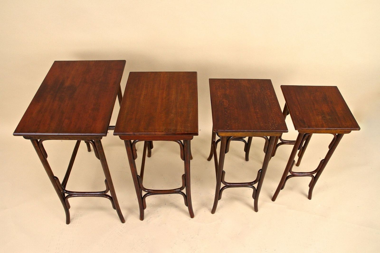 photo for sale 20th Century Art Nouveau Bentwood Nesting Tables By Thonet, Austria Circa 1905