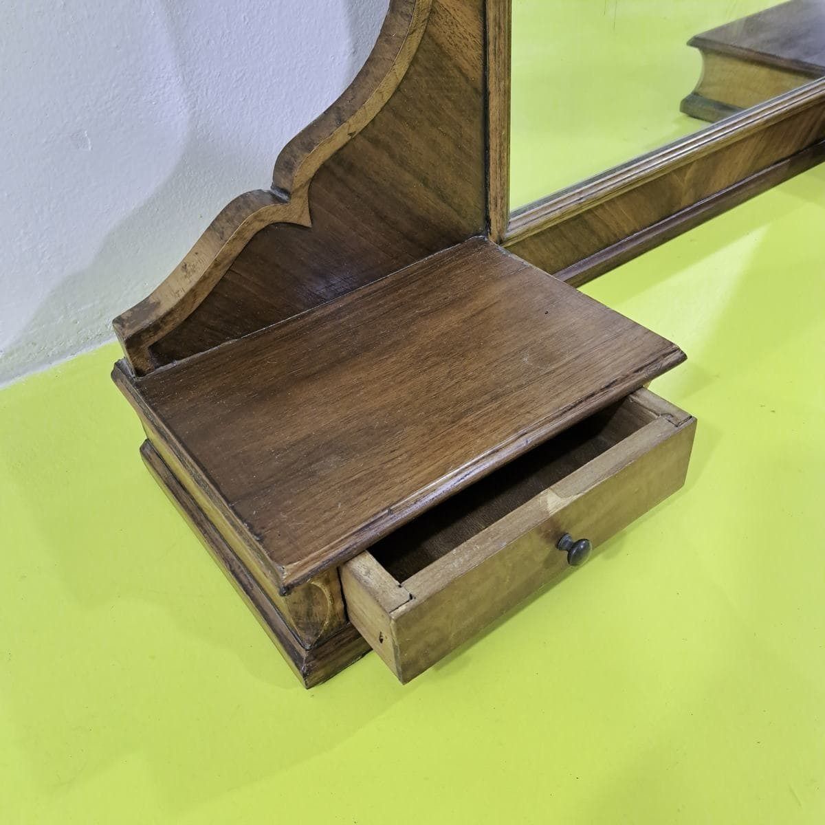 Elegant Antique Wooden Table Mirror photo for sale