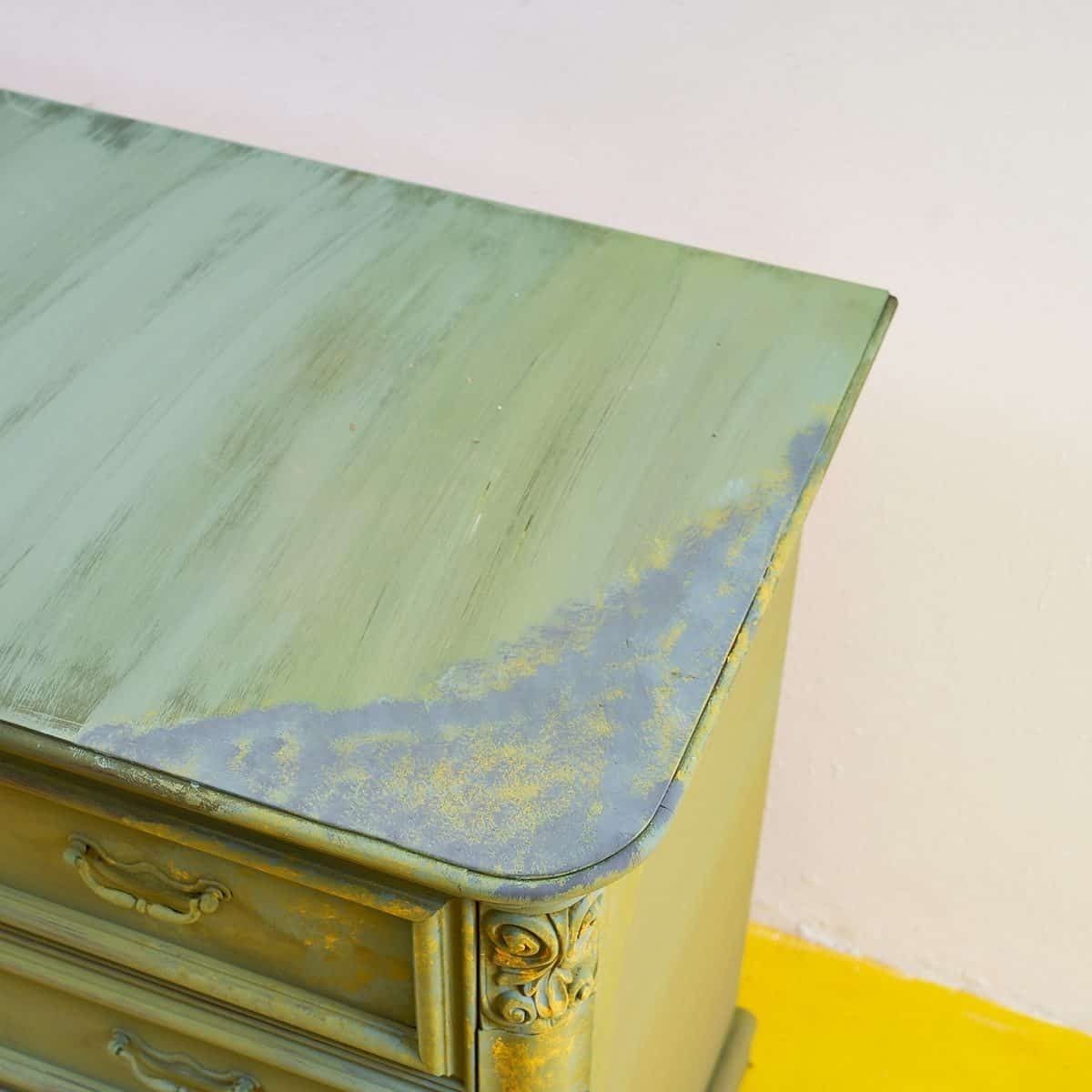 Vintage Dresser With Embossed Details photo Furniture