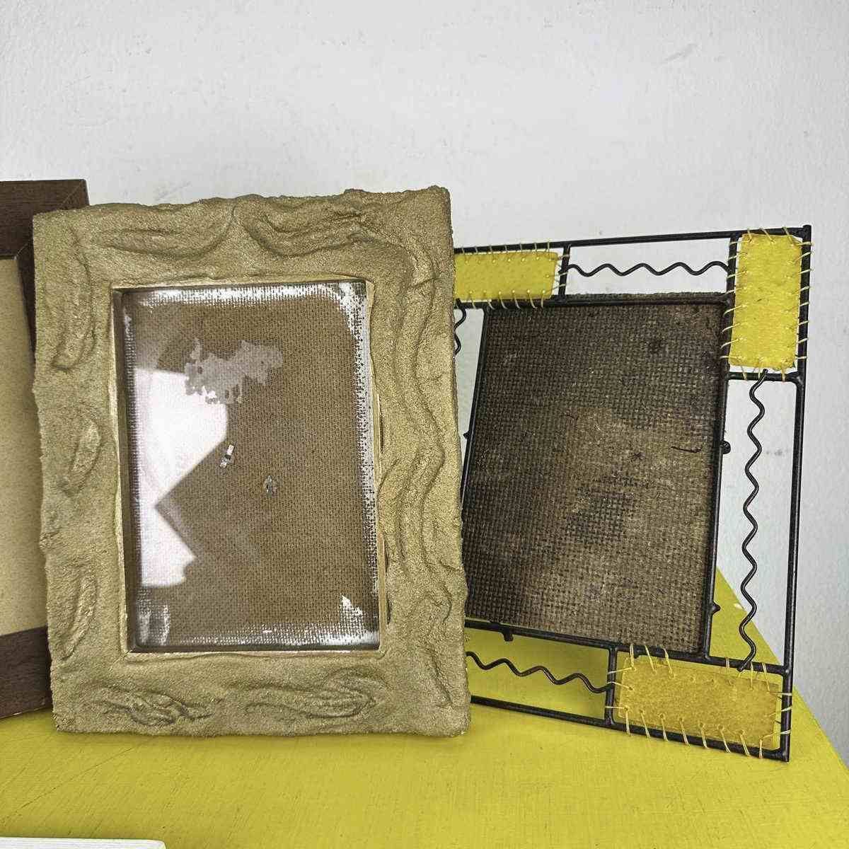 Lot Of 7 Photo Frames, Mid 20th Century photo furniture