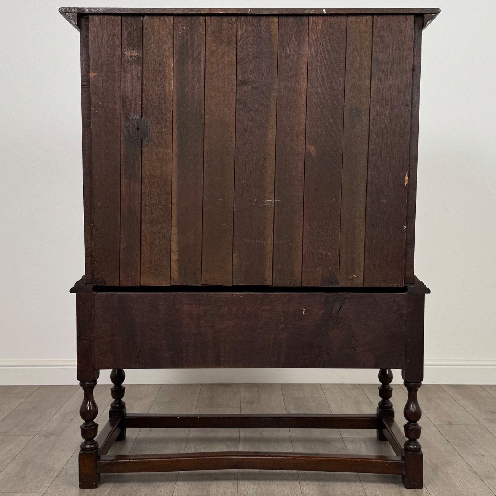 Antique 19th Century Jacobean Style Cupboard In Oak photo vinterior