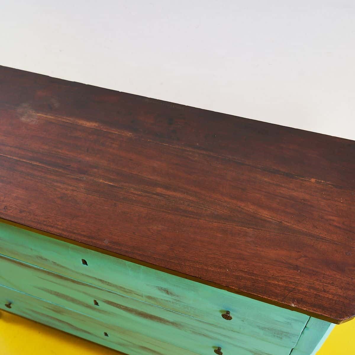 Vintage Mint Green Chest Of Drawers photo vinterior