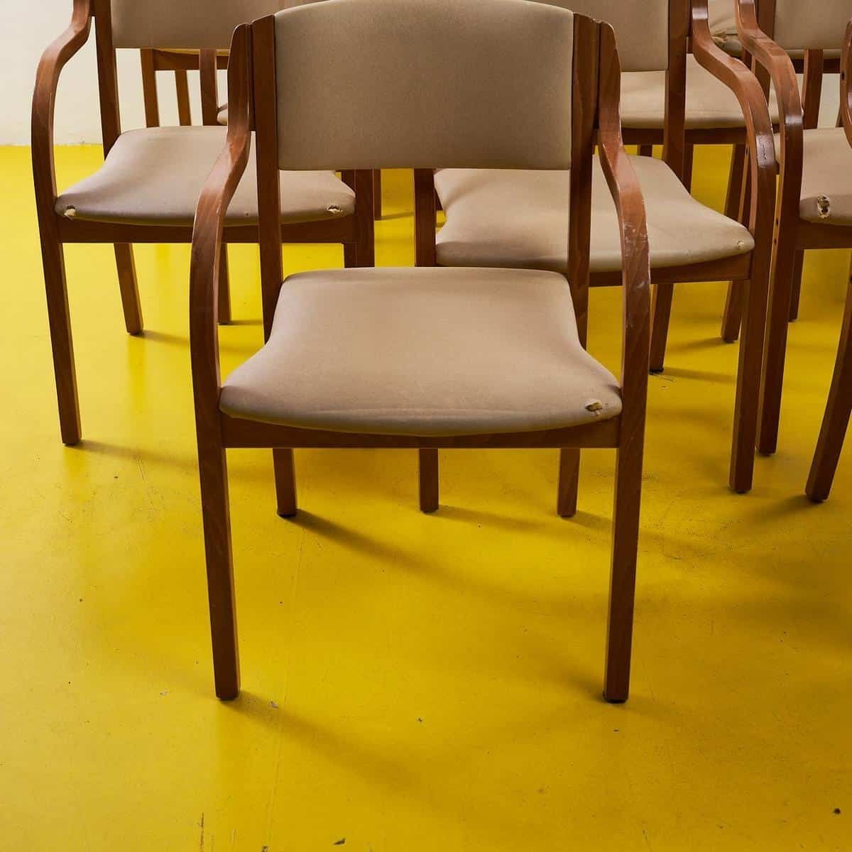 Elegant Vintage Chair With Wooden Frame 12 Pieces photo furniture