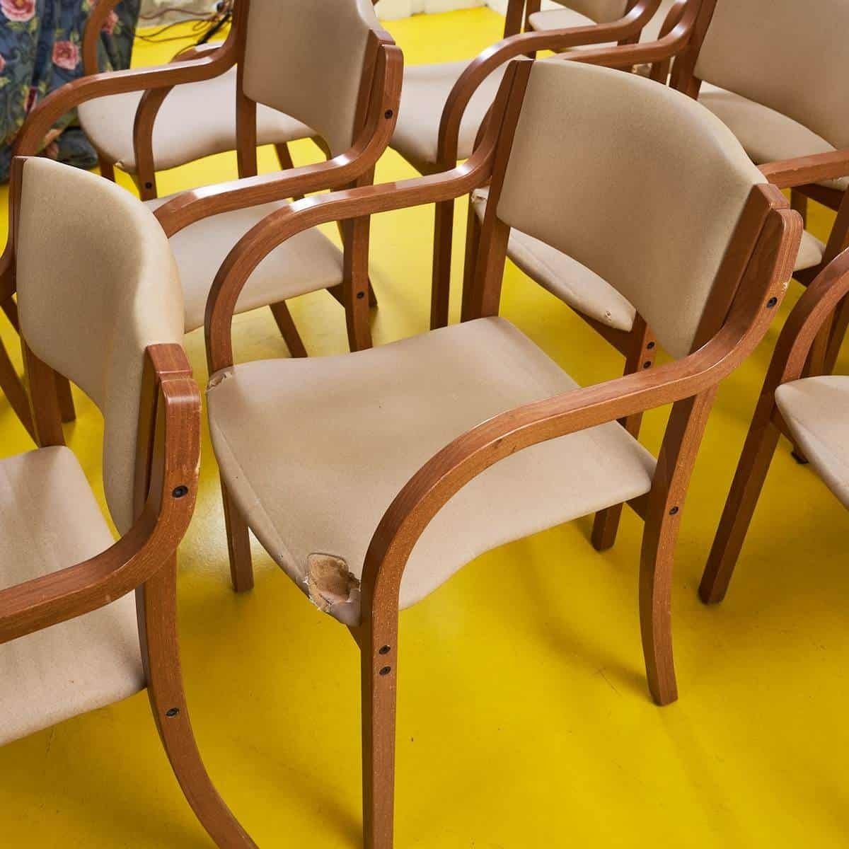 Elegant Vintage Chair With Wooden Frame 12 Pieces photo Furniture