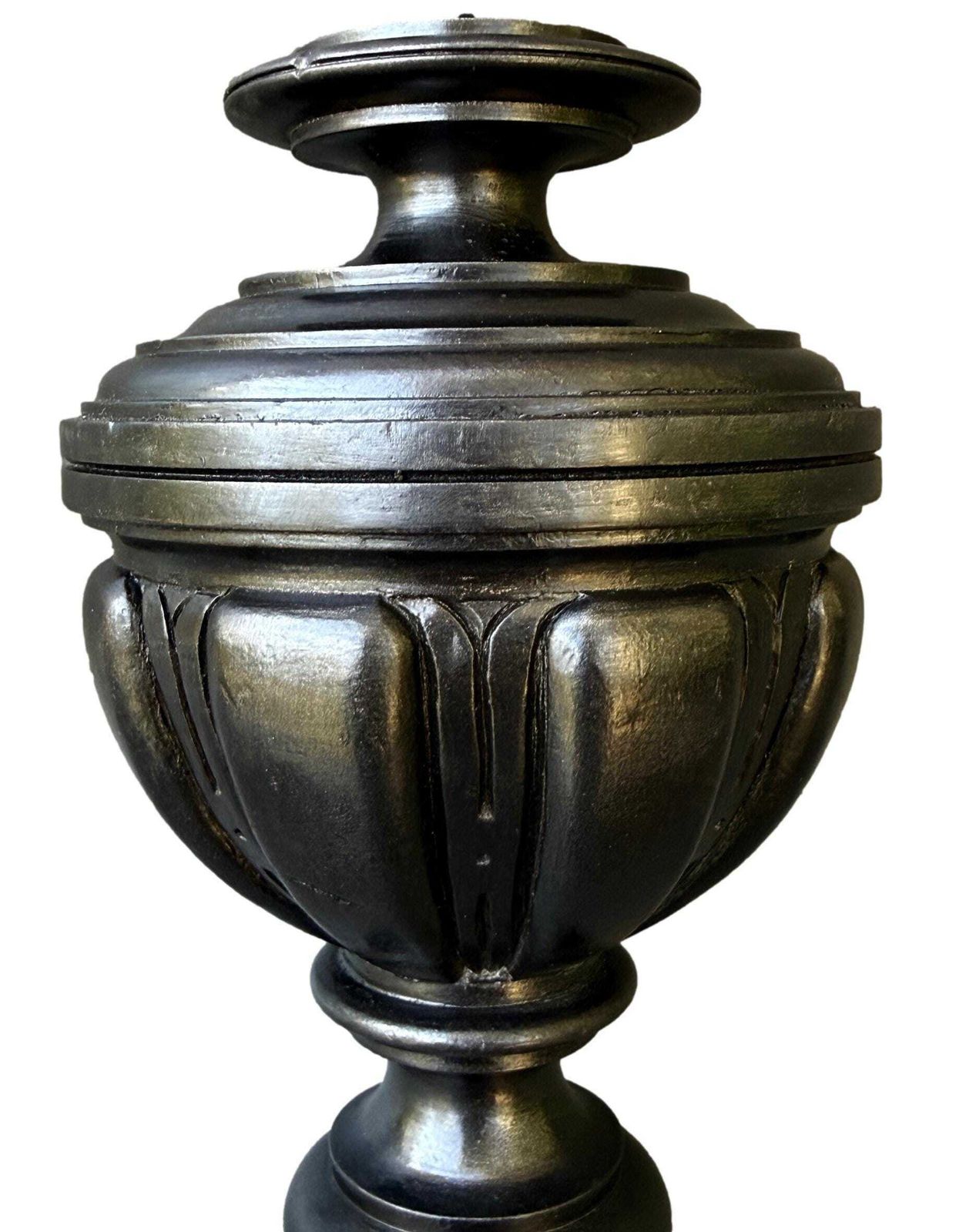 French Antique Architectural Wood Stairwell Finial, Napoleon III photo Home Decor