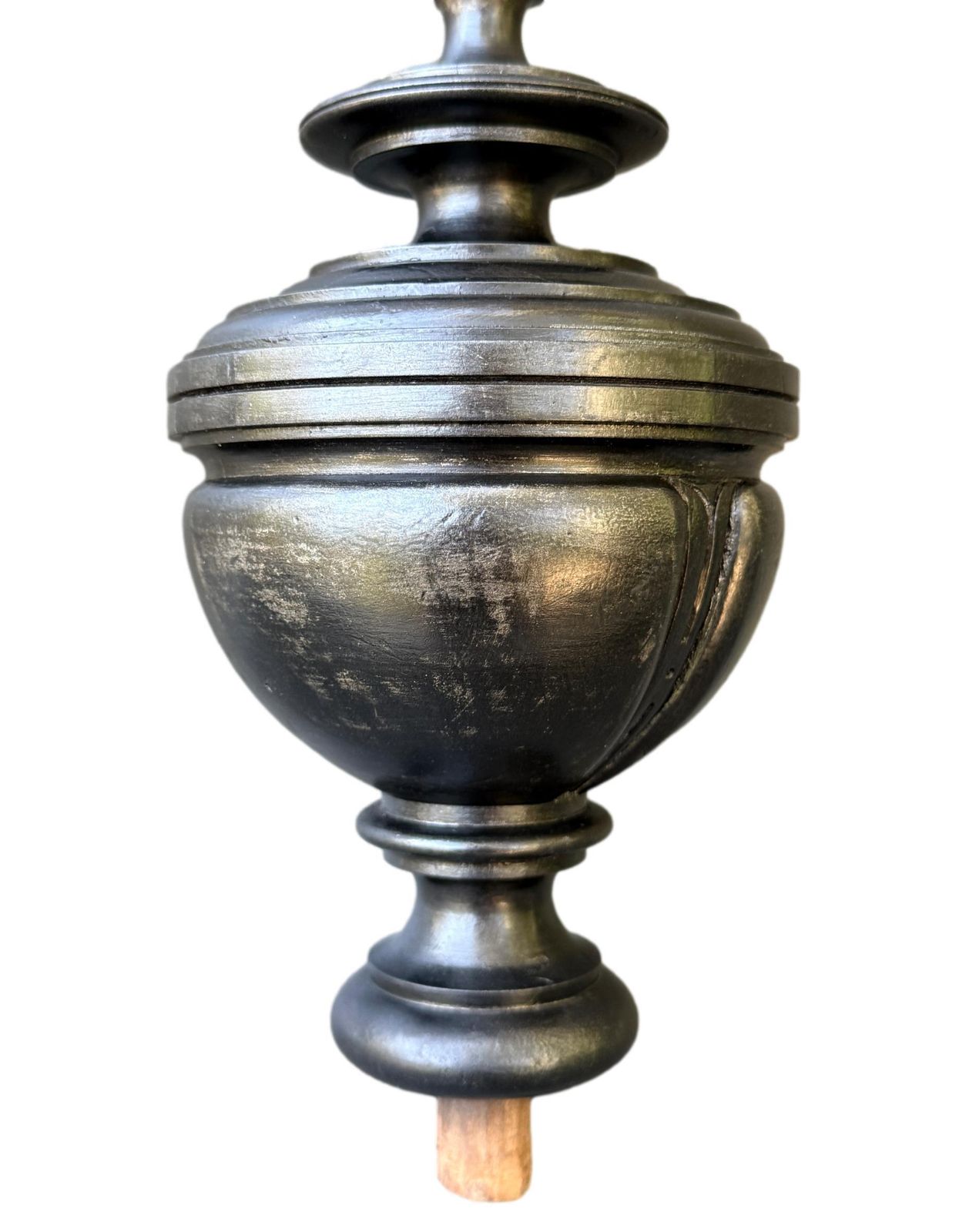 Home Decor French Antique Architectural Wood Stairwell Finial, Napoleon III photo