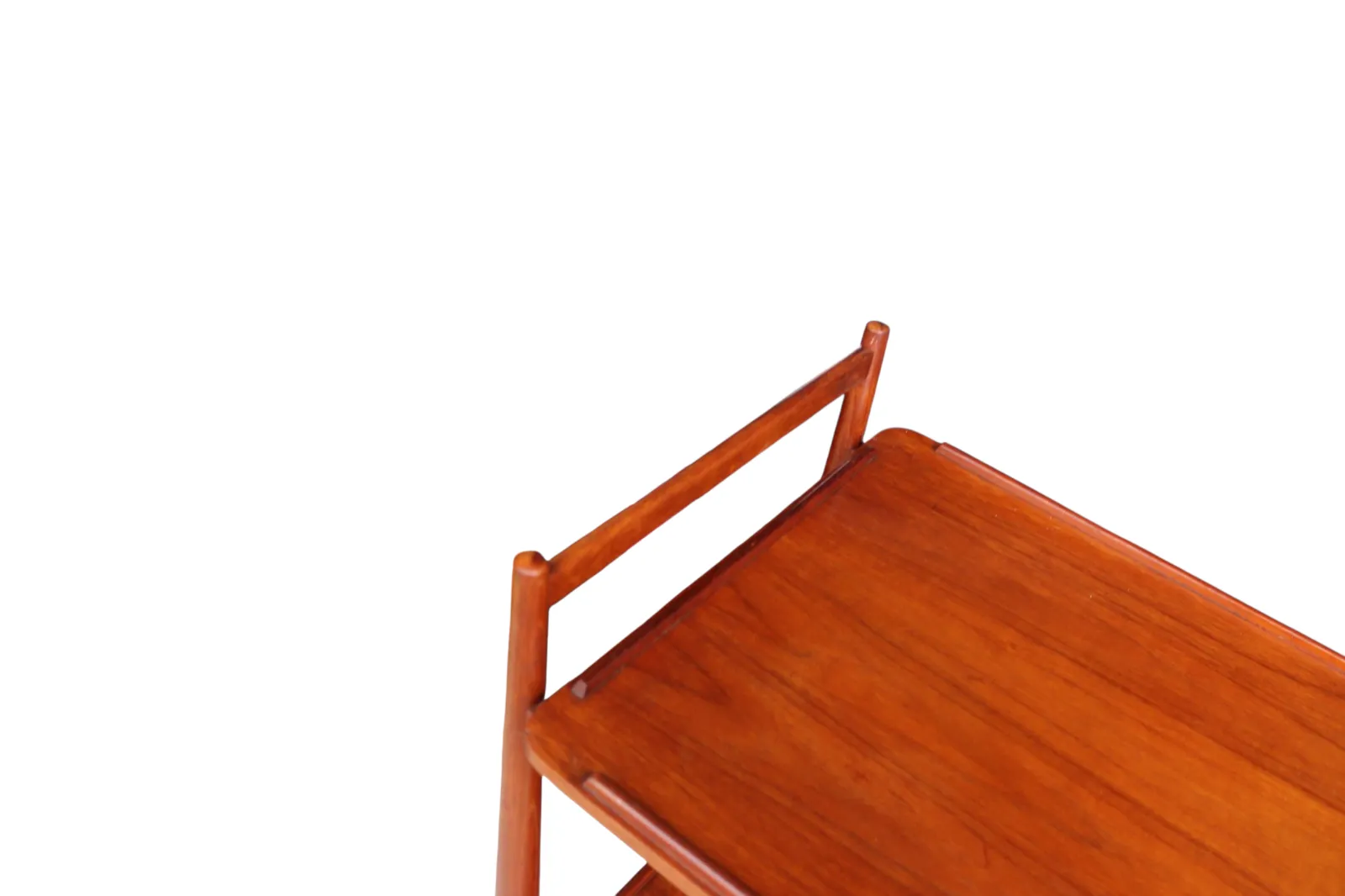Mid Century White & Newton Teak 2 Tier Serving/Cocktail Trolley photo vinterior