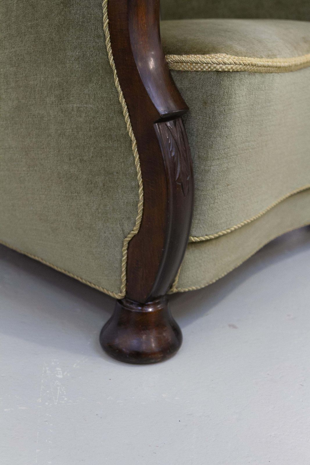 Danish Art Deco Green Velvet Lounge Chairs, 1930s. Set Of 2. photo buy