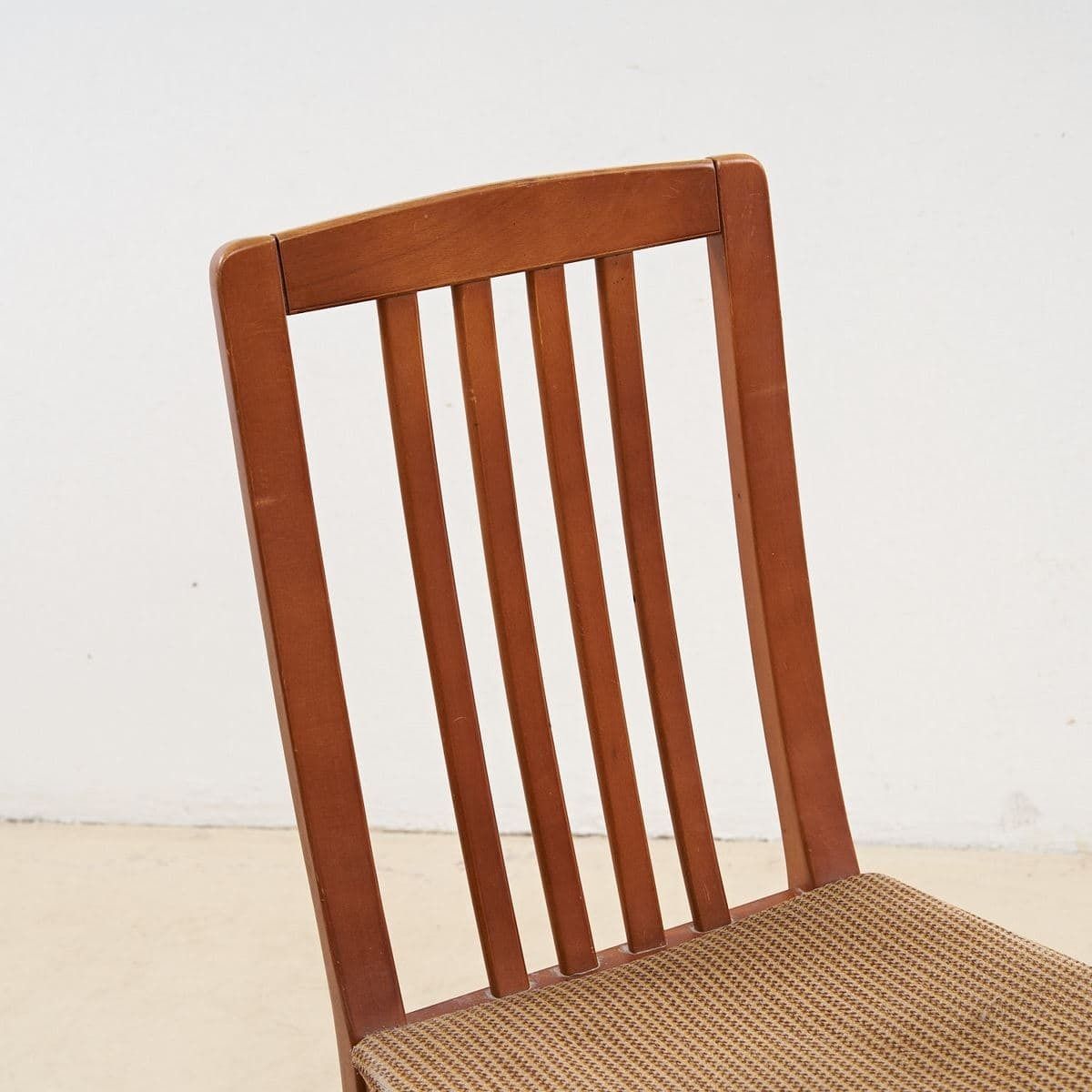 Simple Wooden Chair With Padded Seat photo for sale