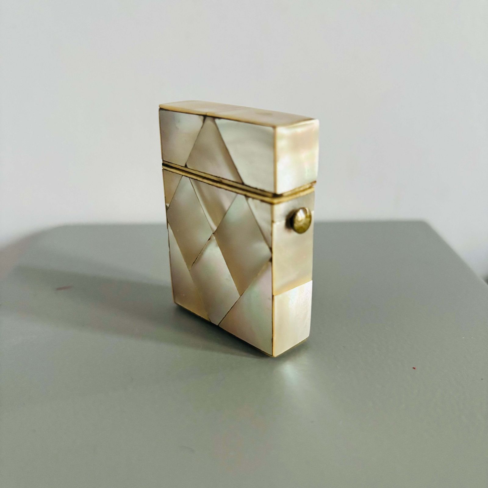 Rare Victorian Mother Of Pearl Vesta Match Safe photo furniture