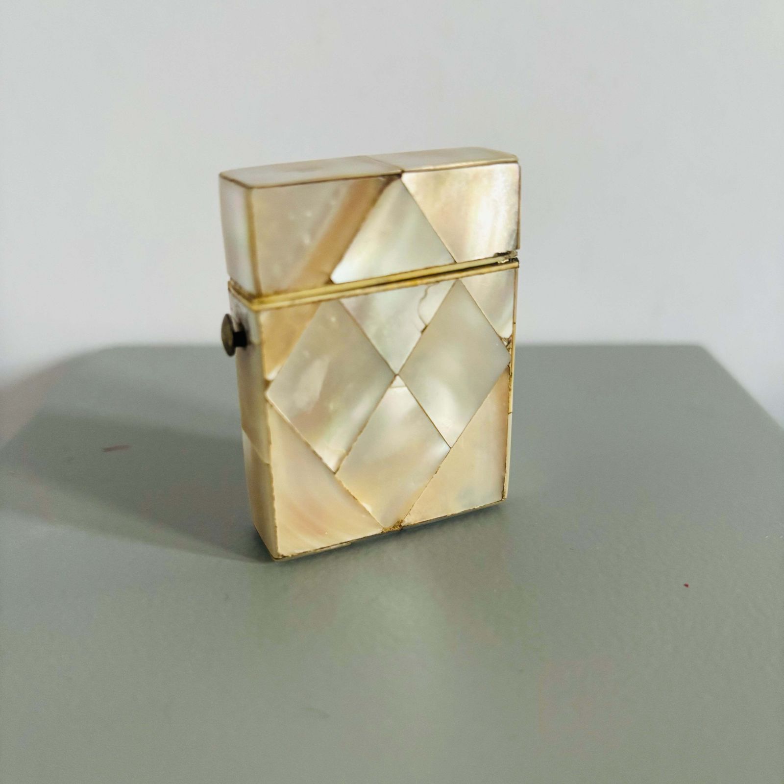 Rare Victorian Mother Of Pearl Vesta Match Safe photo for sale