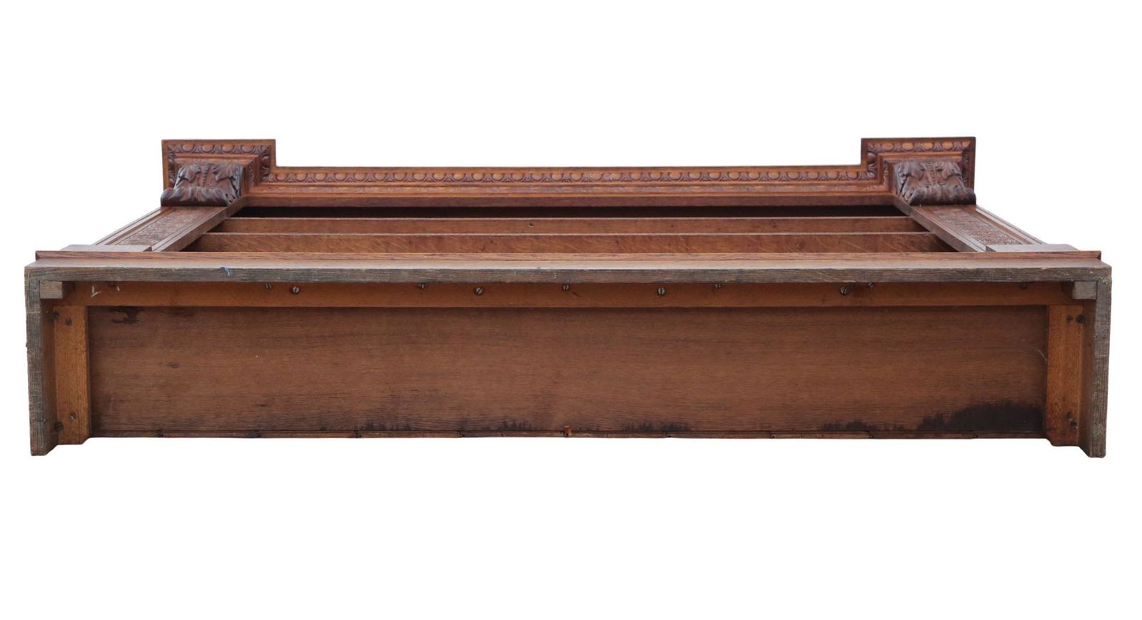 Antique 19th Century Large Carved Oak Bookcase – Fine Quality, Country House Style photo vintage