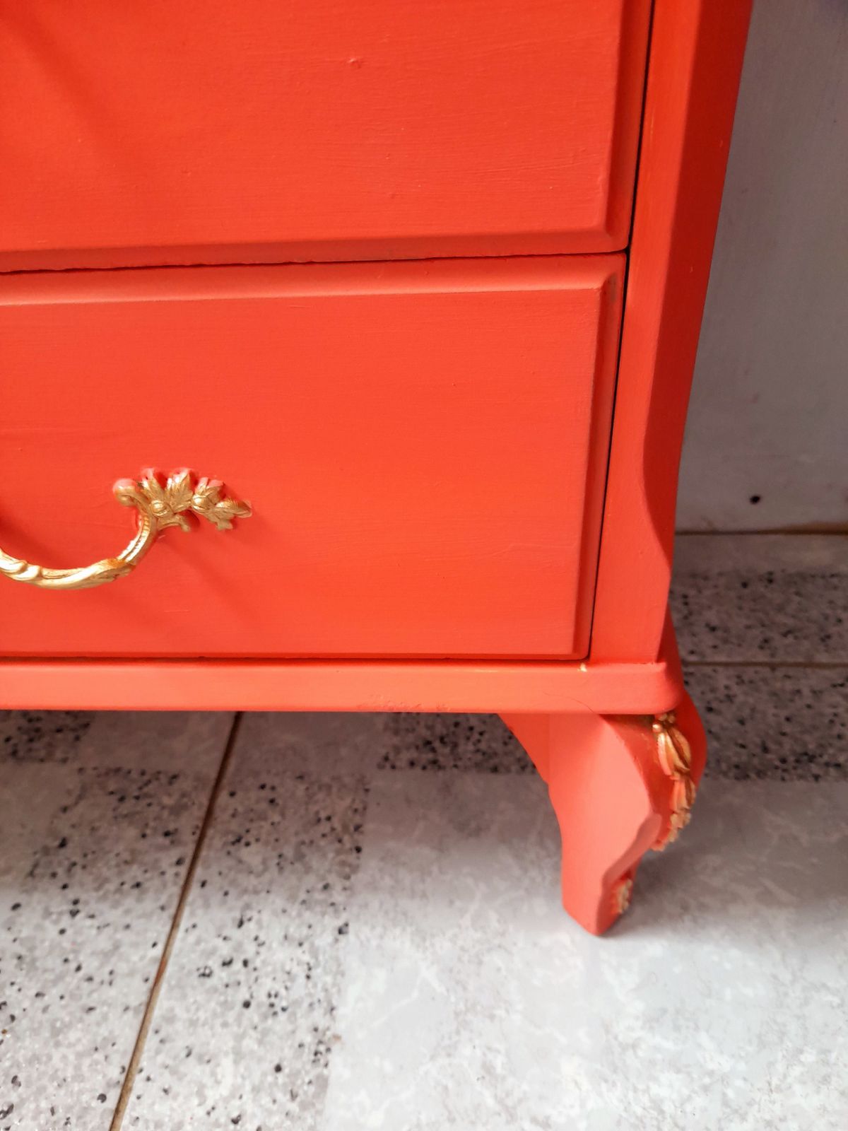 Olympus Five Drawer Chest. Hand Finished In Flamingo With Gold Highlights And Chateau Crest photo vinterior