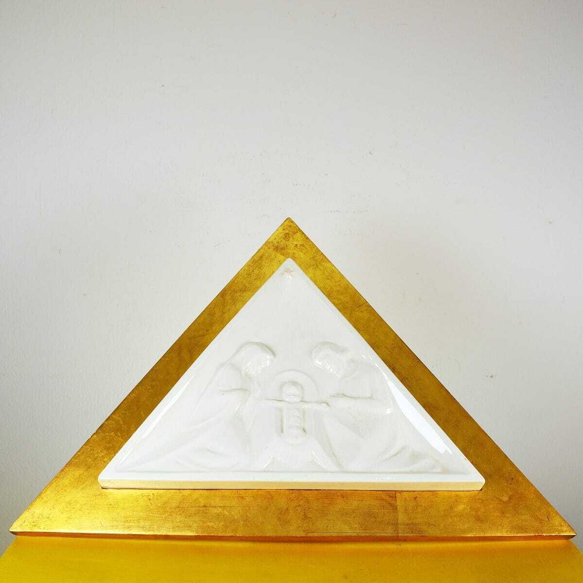 Bas Relief Painting Of The Holy Family In Sphinx Maastricht Ceramic photo furniture
