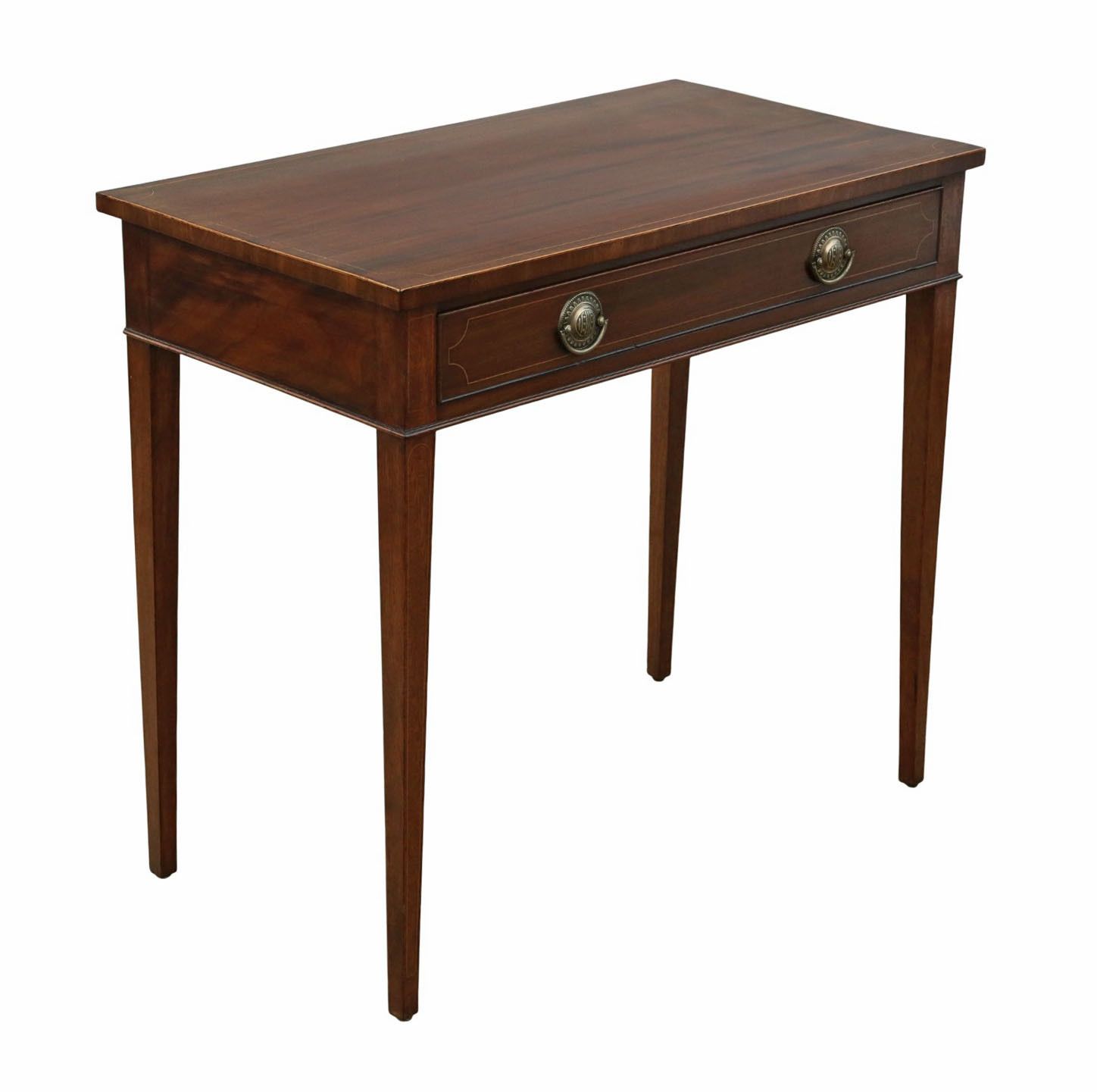 Antique 19th Century Inlaid Mahogany Writing, Dressing Table Or Desk – Fine Quality photo furniture