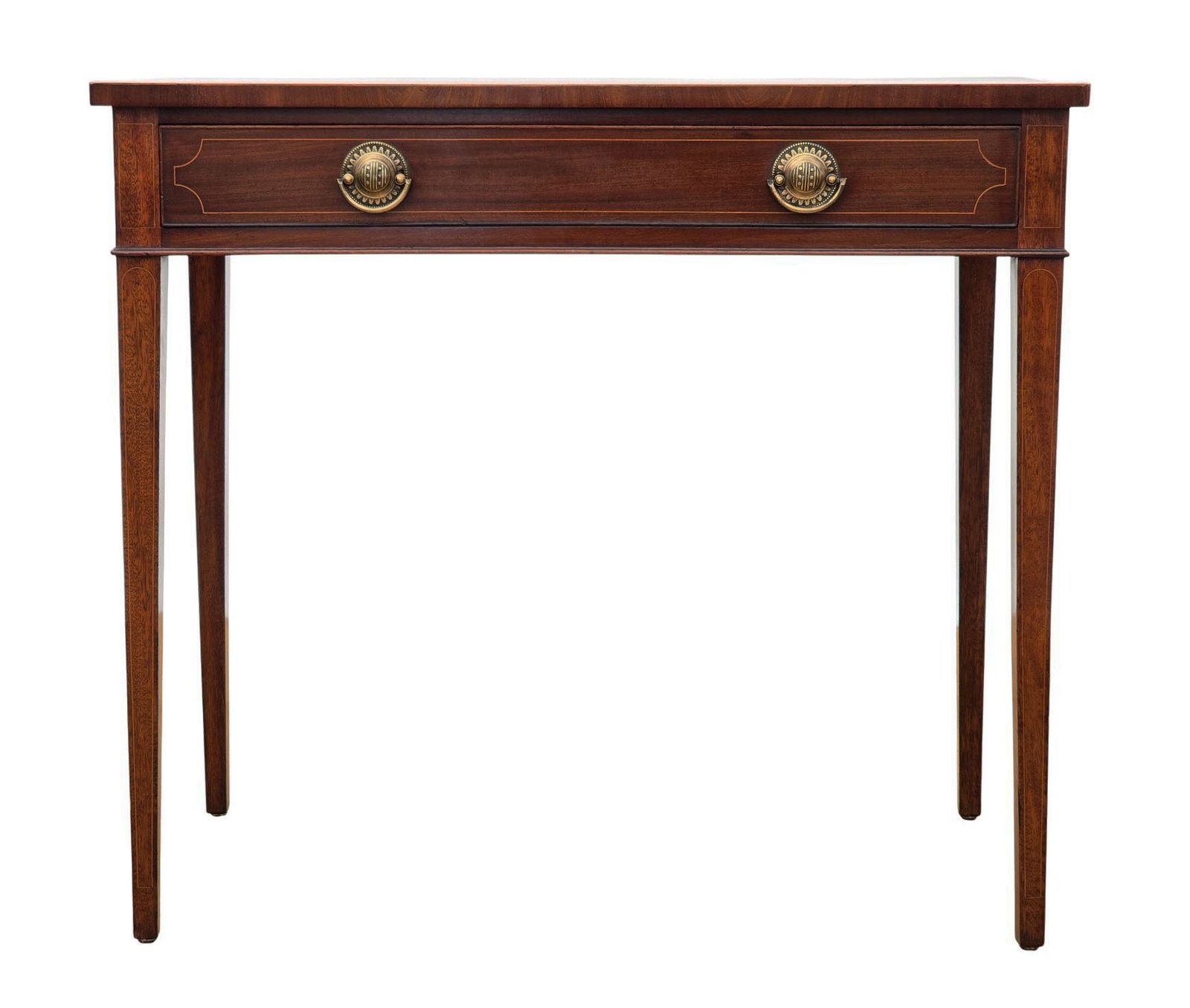 Antique 19th Century Inlaid Mahogany Writing, Dressing Table Or Desk – Fine Quality photo for sale