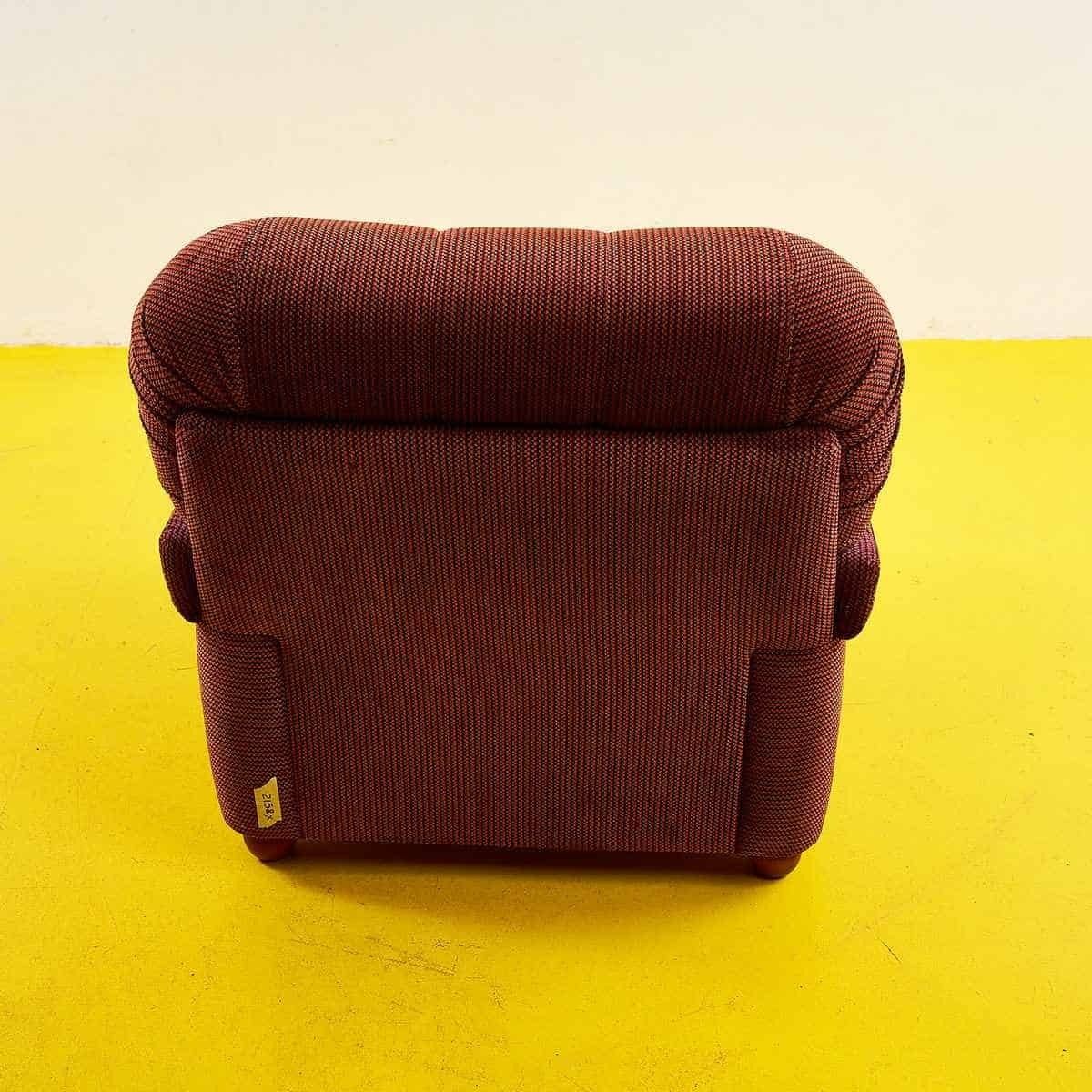 Vintage Armchair In Burgundy Fabric photo 394.0