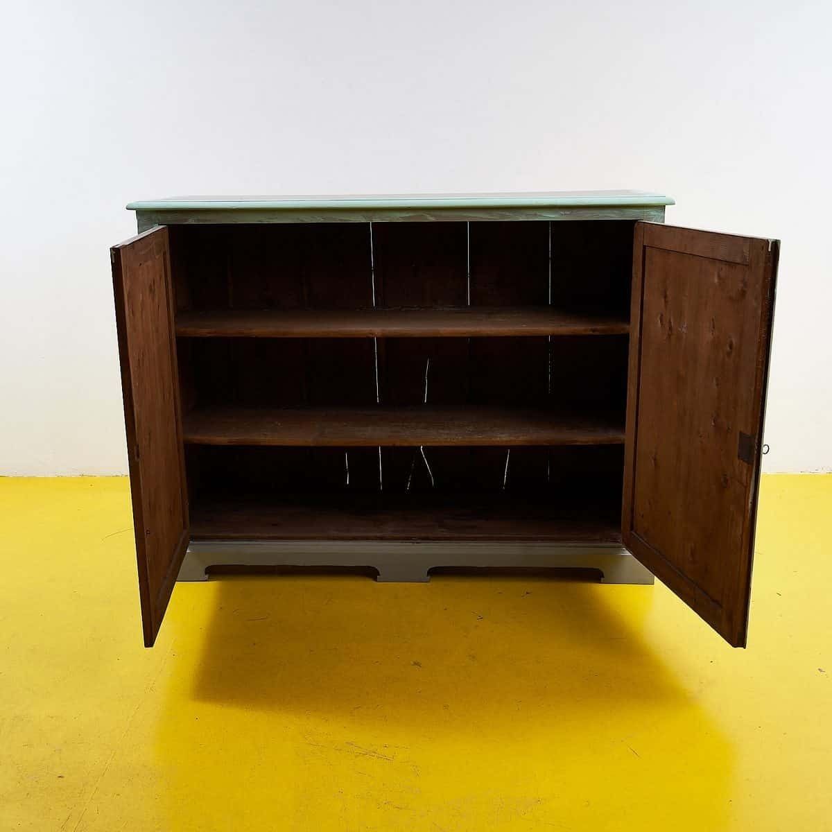 Modern Green Wooden Cabinet, 2000s photo Furniture