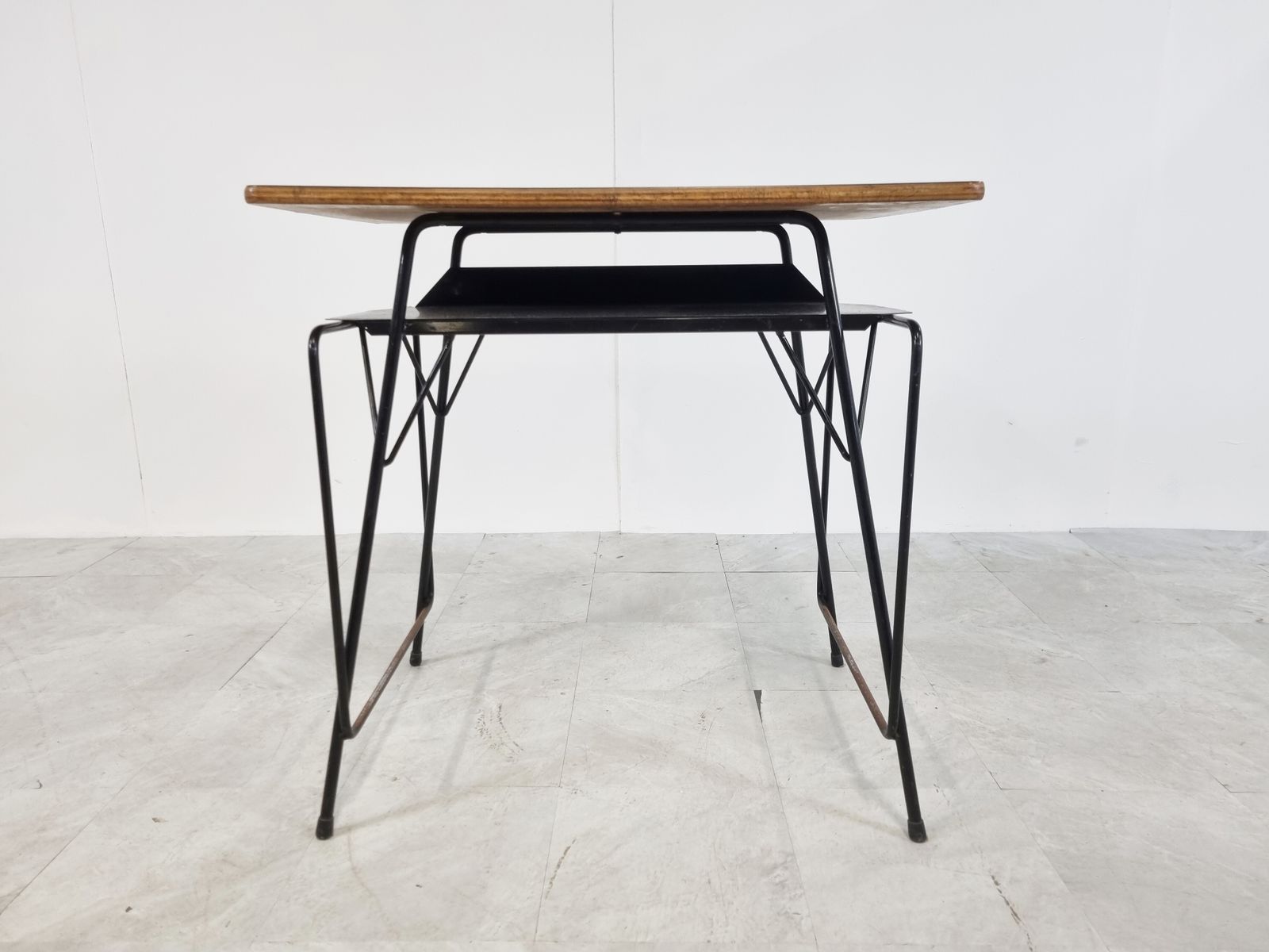 Vintage Desk By Willy Van Der Meeren For Tubax, 1950s photo for sale