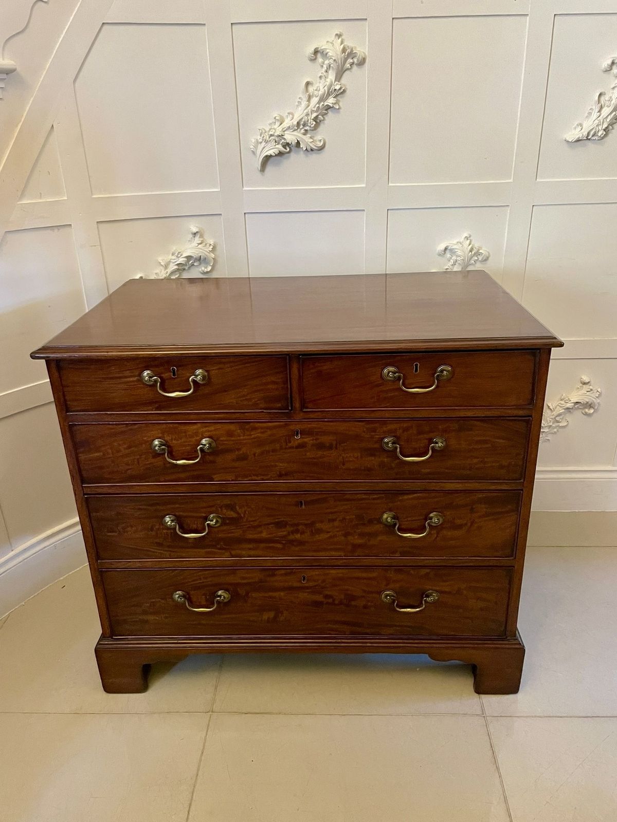 Antique George III Mahogany Chest Of Drawers photo Furniture