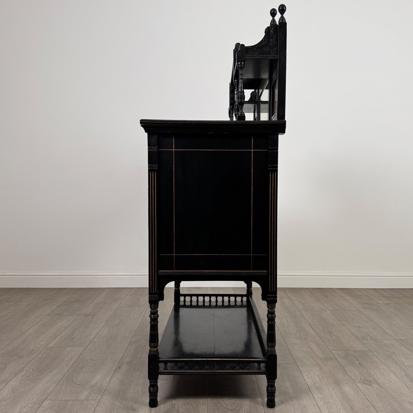 Antique 19th Century Ebonised Aesthetic Movement Cabinet photo Furniture