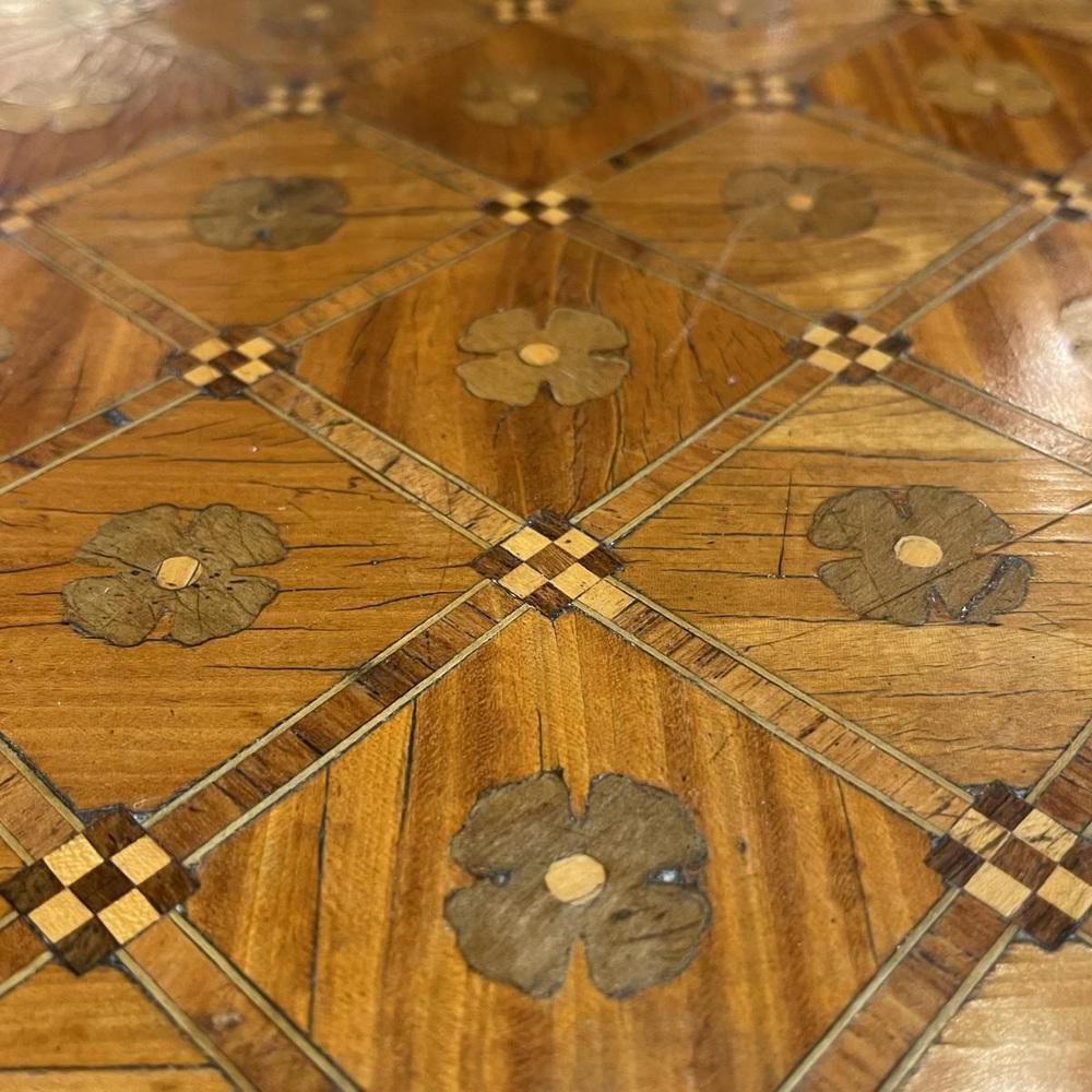 Louis XVI Directoire Inlaid Table / Desk, 19th Century photo for sale