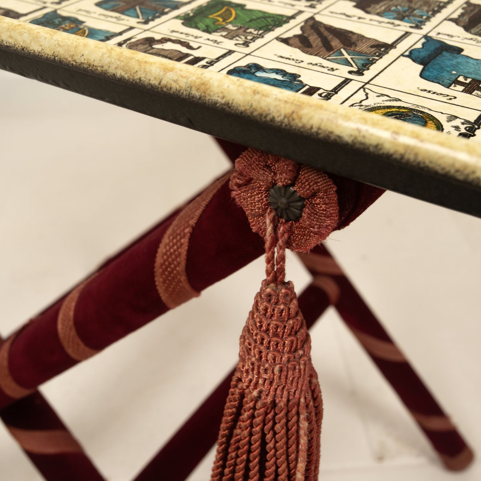 Furniture Heraldic Tray Table By Piero Fornasetti 1950 photo
