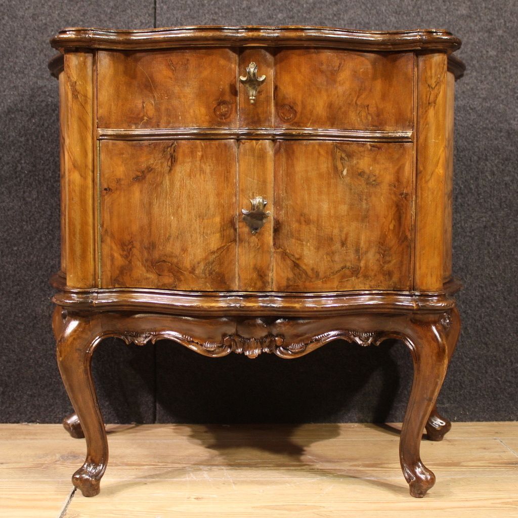 Furniture Pair Of 20th Century Venetian Bedside Tables photo
