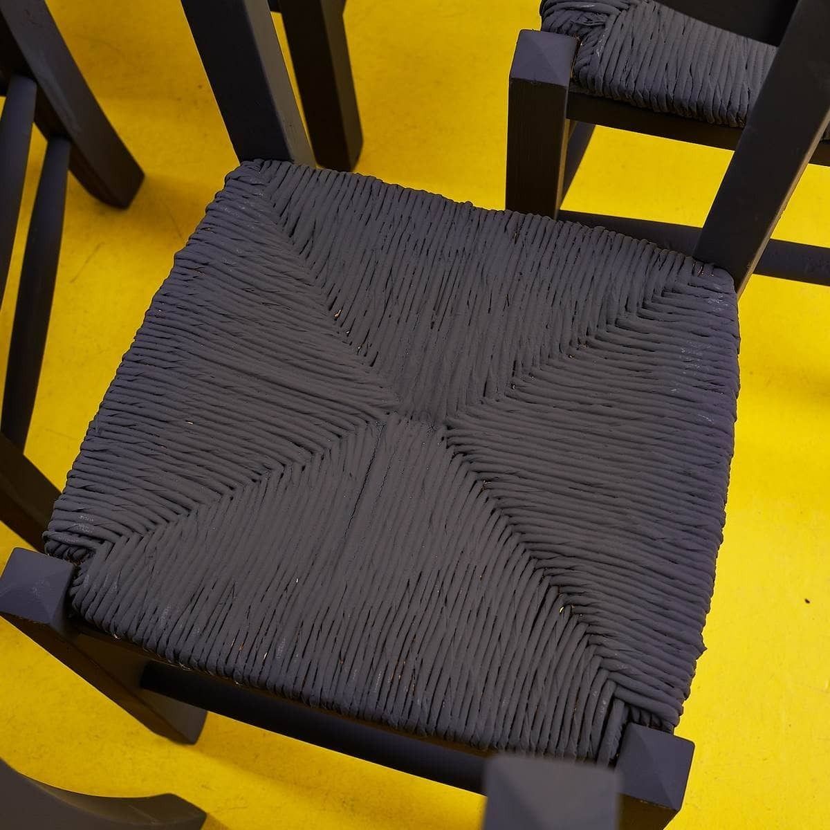 Elegant 9 Piece Black Wooden Chairs photo 798.0