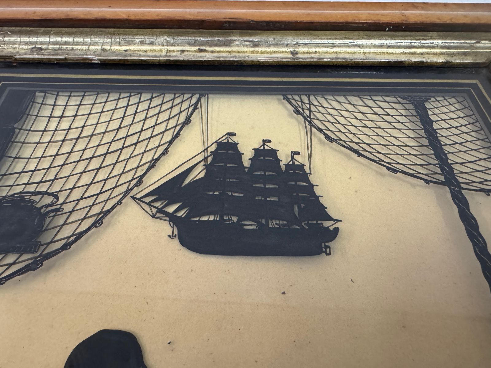 photo for sale “Nelson’s First Lesson” Silhouette,  19th Century