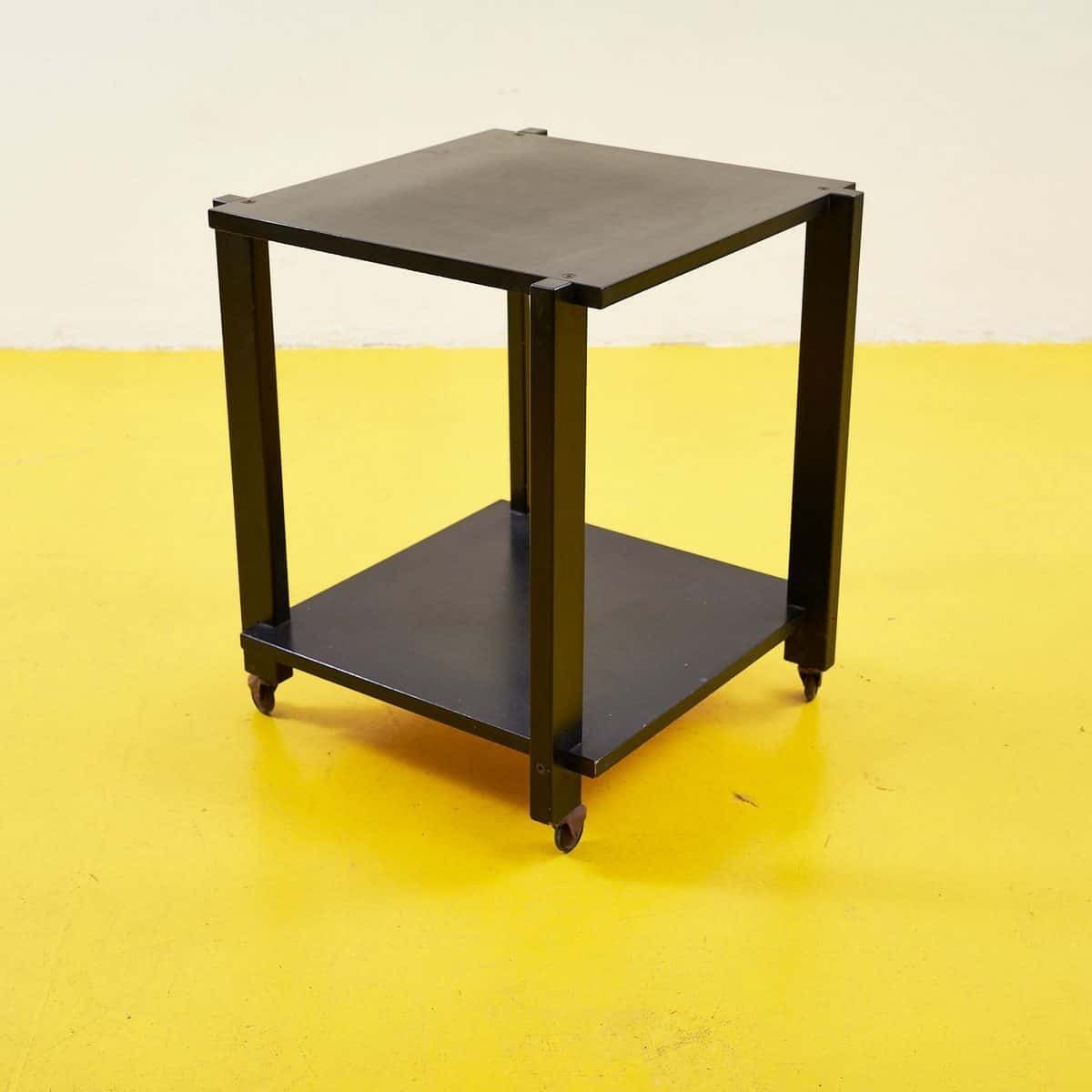 Minimalist Black Metal Cart, 1990s photo 77.0