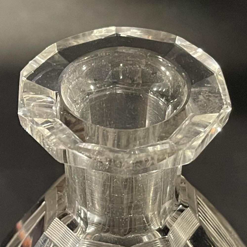 photo for sale Liqueur Service In Cut Doubled Crystal By Karl Palda, 1930s, Set Of 8
