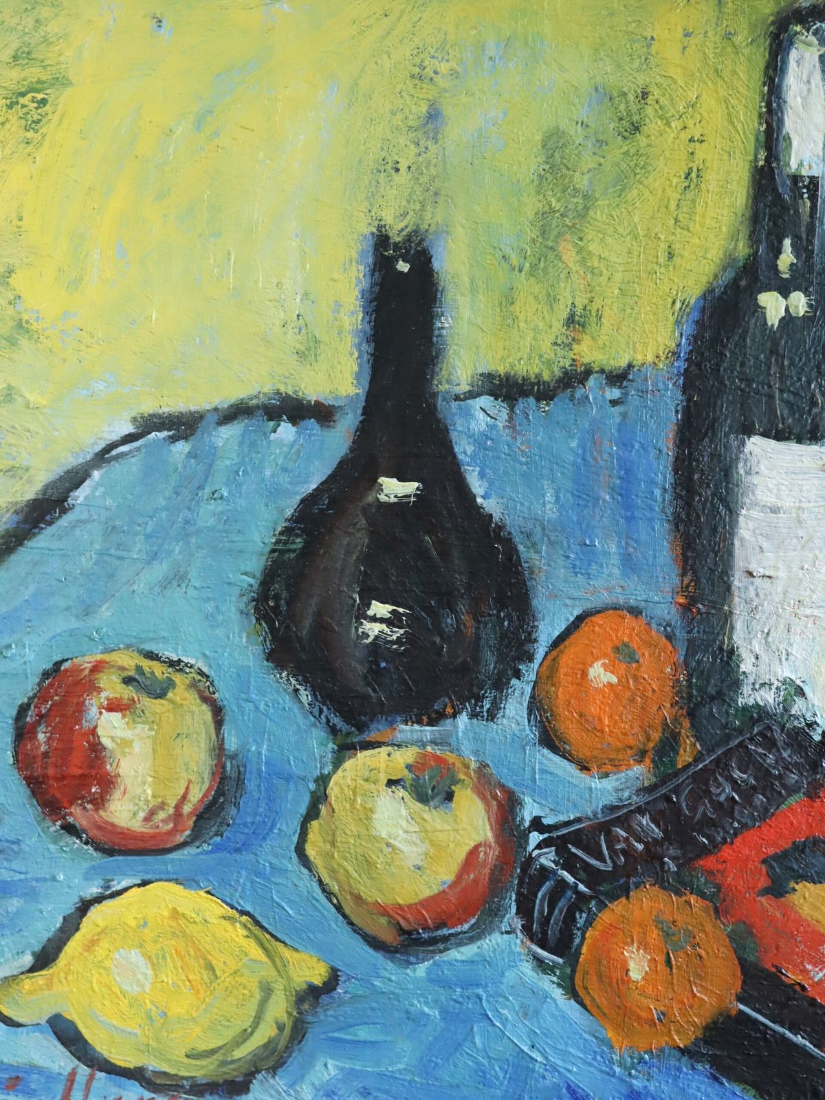 Lemon & Literature Oil Painting photo vintage