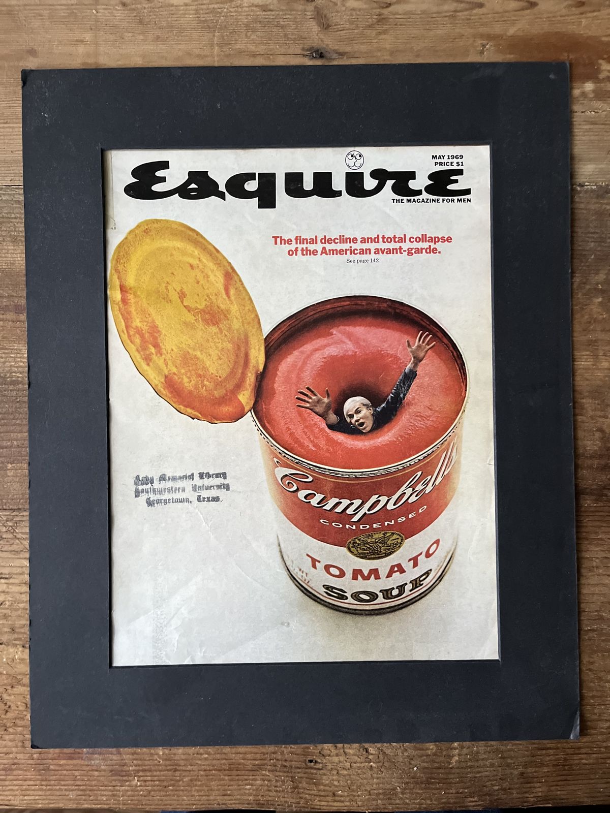 Andy Warhol Esquire Cover Artwork May 1969 photo vinterior