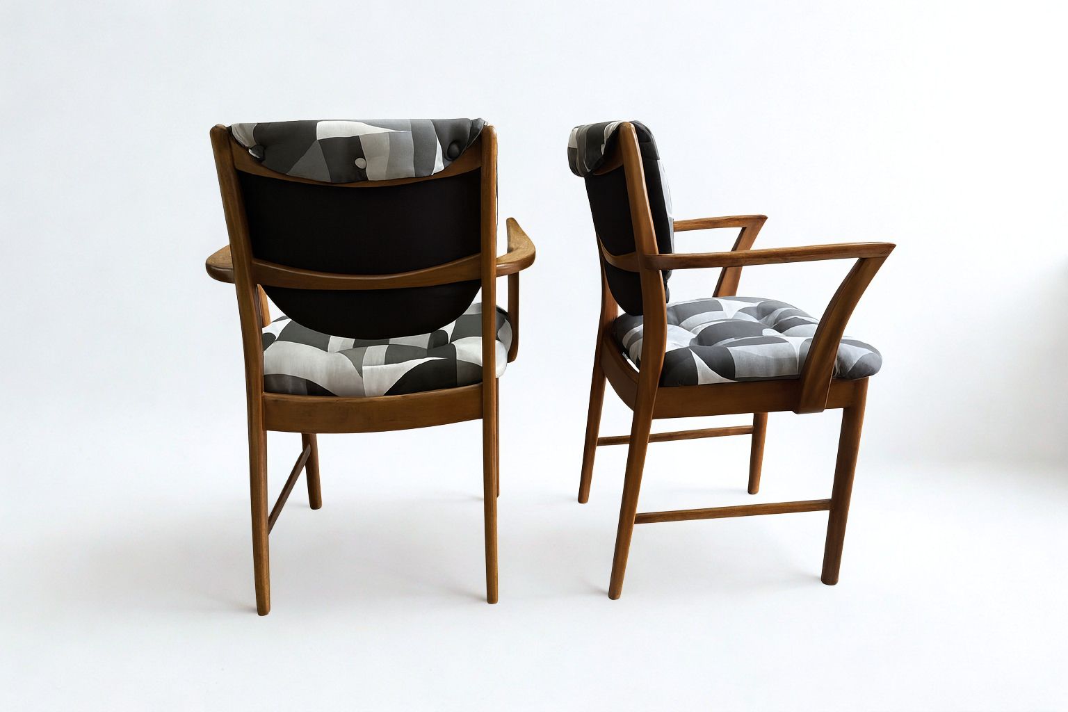 1970s McIntosh Of Kirkaldy Teak Carvers   Pair photo Furniture