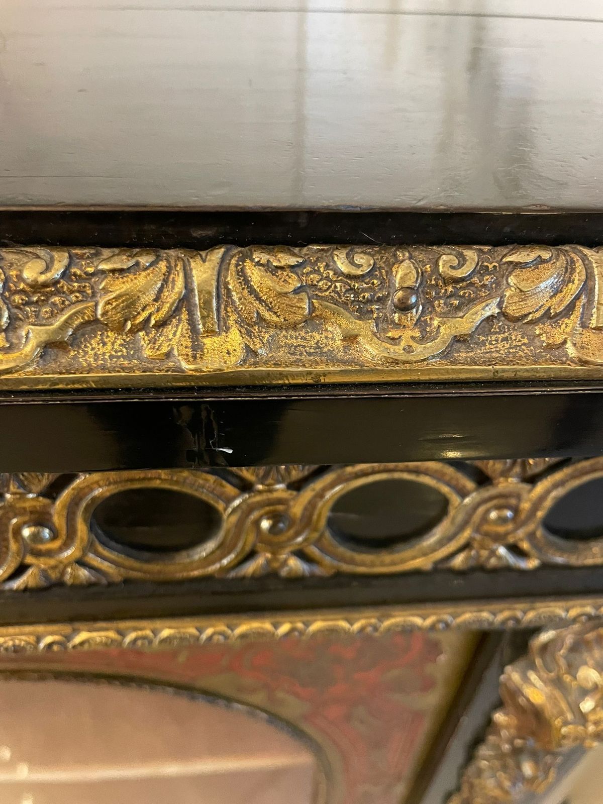 Antique French Boulle Display Cabinet photo furniture