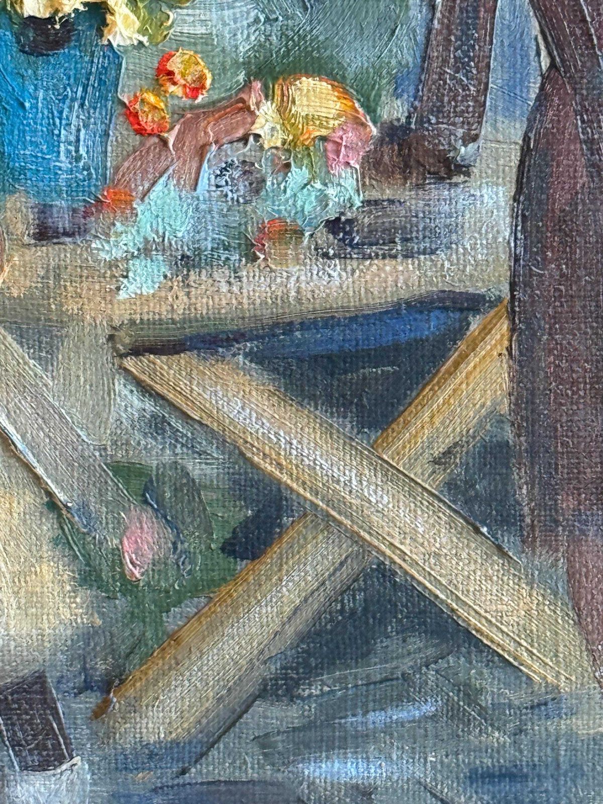 Swedish Original Oil Painting  Wall Decor photo vintage