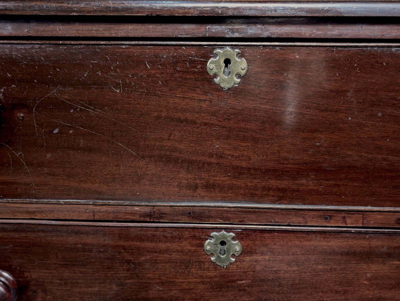 photo vinterior Georgian Mahogany Chest Of Drawers   3 Drawers