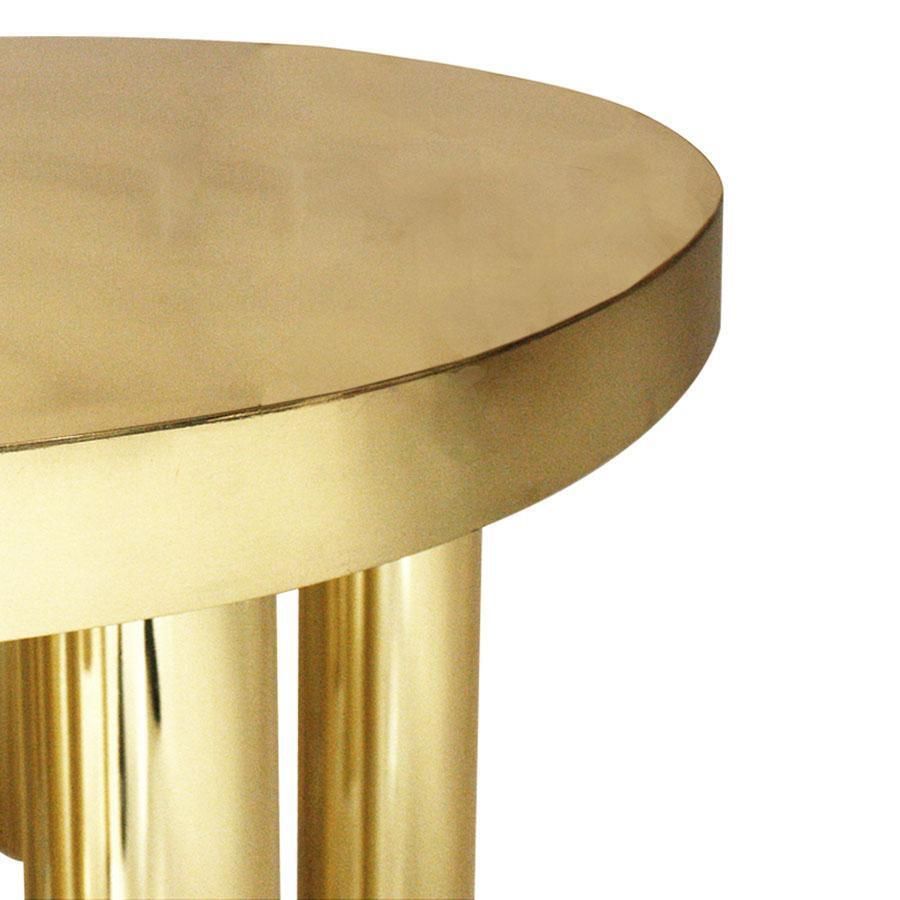 Superego Contemporary Modern "Stalattite" Model Polished Brass Italian Console photo vintage