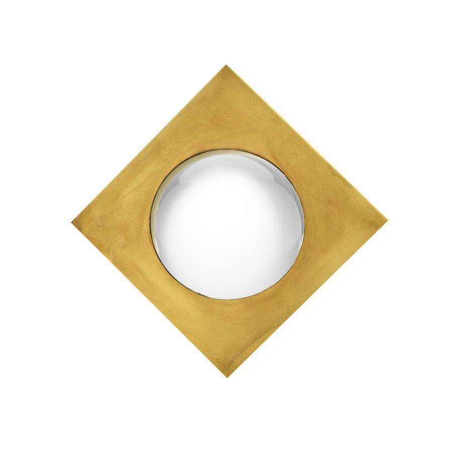 Mid Century Modern Style Made Of Brass Italian Convex Mirrors photo for sale