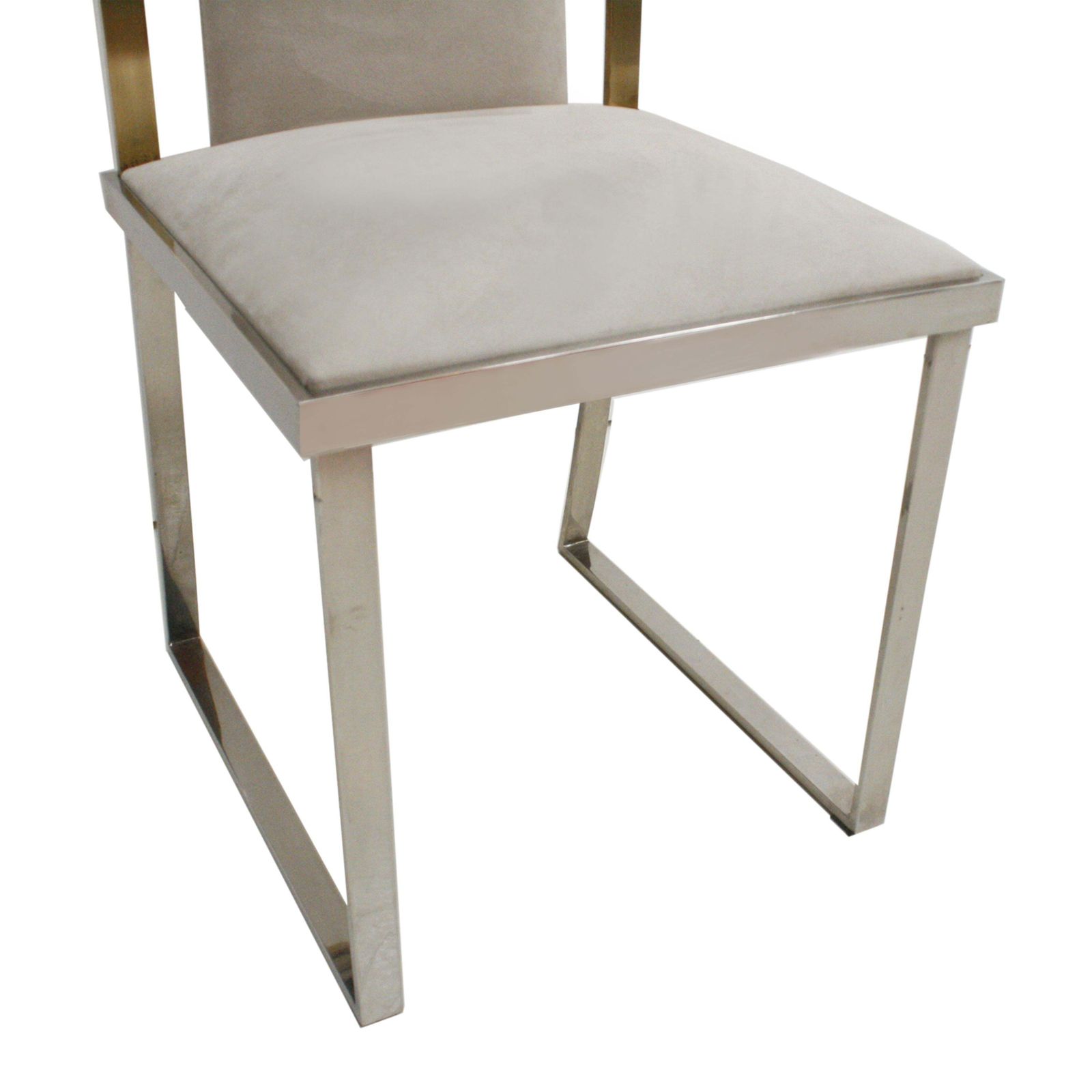 Michel Mangematin Mid Century Modern Eight Steel And Brass French Chairs photo vinterior