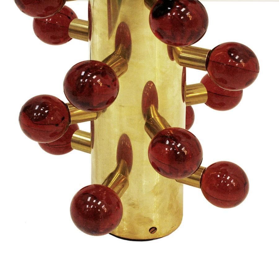 L.A. Studio Contemporary Modern Murano Glass And Brass Pair Of Table Lamps photo Lighting