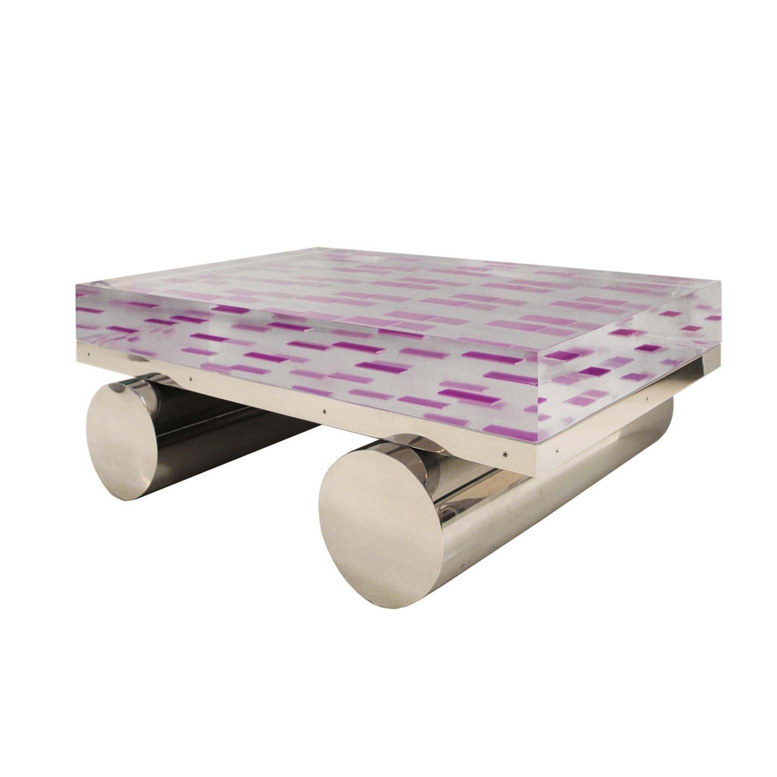 "On The Road" Coffe Table Made Of Plexiglass And Steel Base By Superego Studio photo furniture