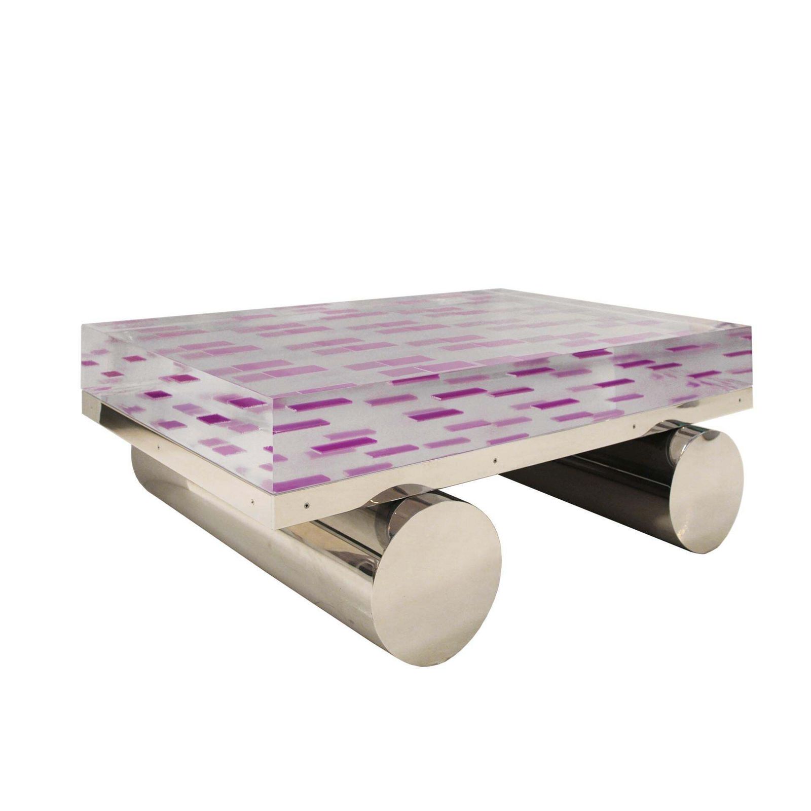 "On The Road" Coffe Table Made Of Plexiglass And Steel Base By Superego Studio photo 12733.0