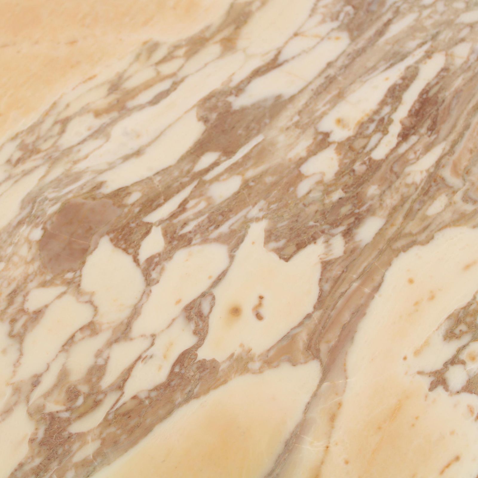 photo furniture L.A. Studio Pair Of Birch Wood And Siena Marble Stone Italian Side/Night Tables