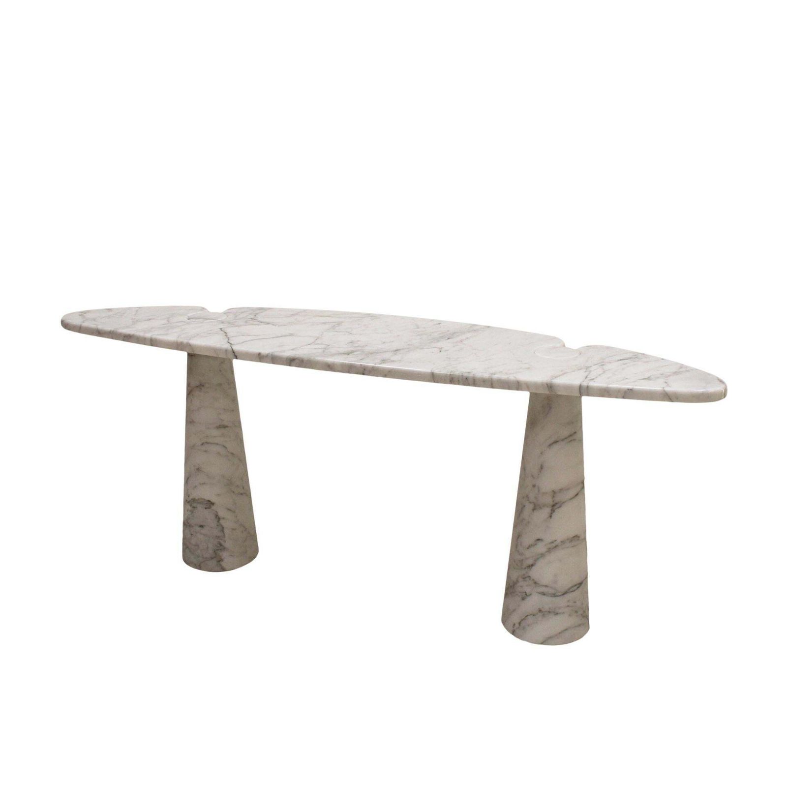 Angelo Mangiarotti For Skipper Arabescato Marble Eros Console Table, Italy photo for sale
