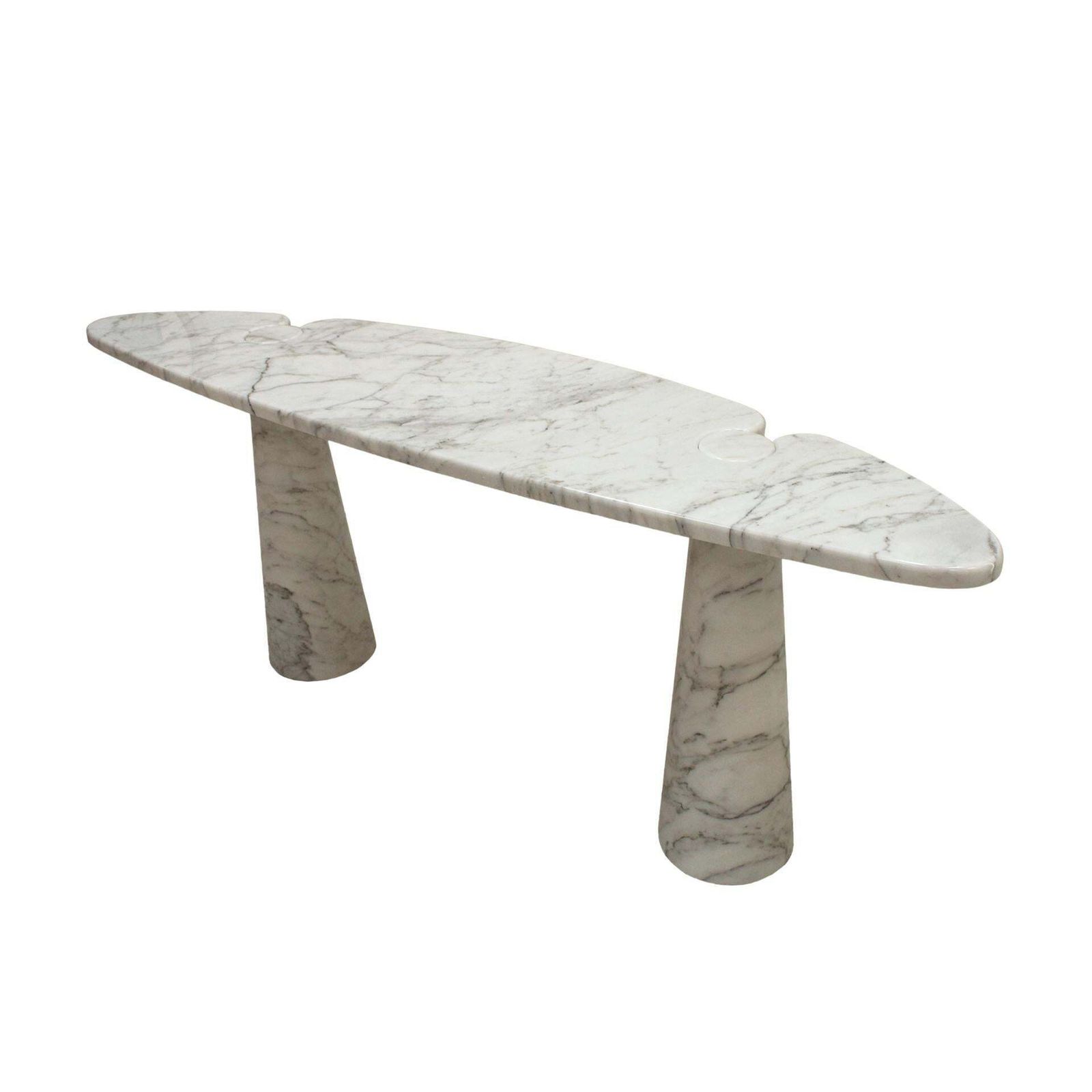 Angelo Mangiarotti For Skipper Arabescato Marble Eros Console Table, Italy photo Furniture